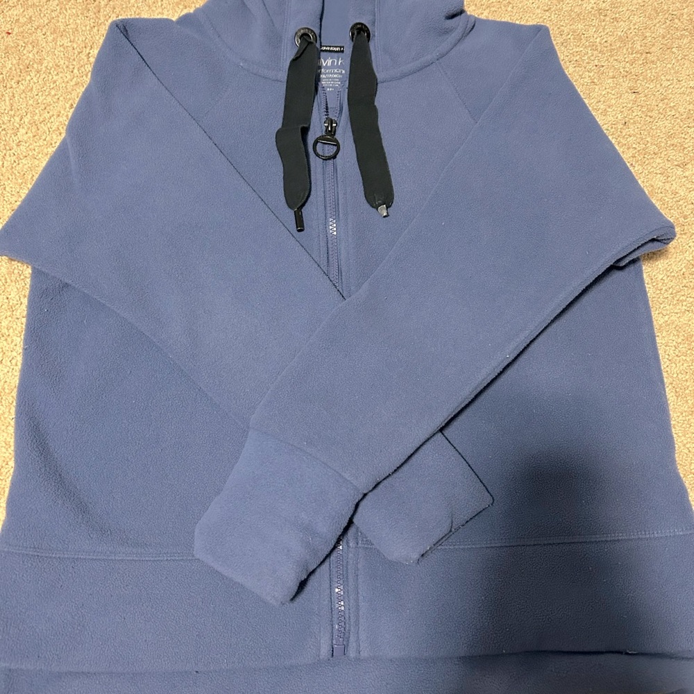 Clavin klein blue zip up!!
